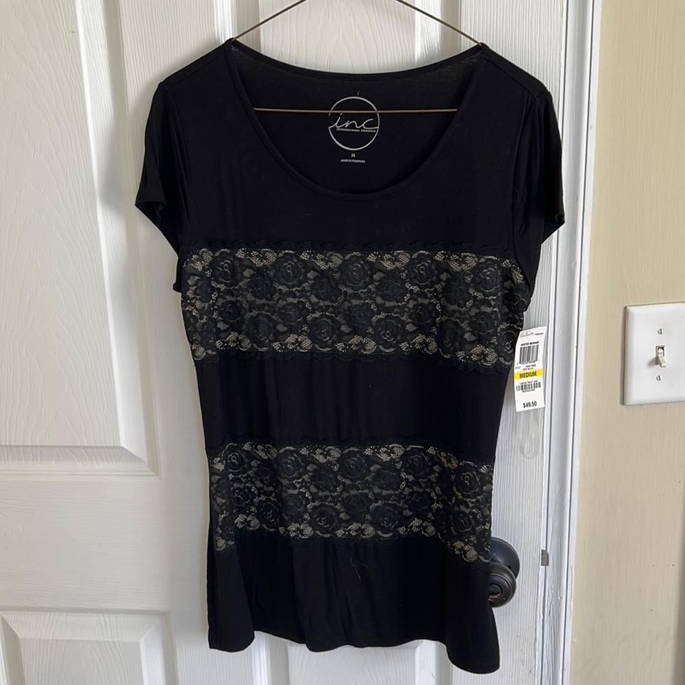INC lace blouse